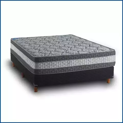 Sommier y Colchón PLUS 140x190x62 ESPUMA Dens. 32kg/m³ - comprar online