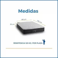 Colchón Martinica 140x190 ESPUMA Dens. 50kg/m³ ALTA GAMA - tienda online