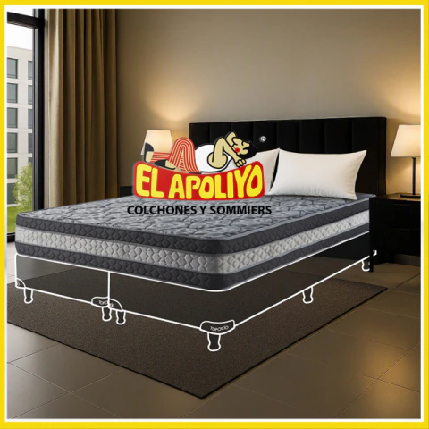 Colchón PLUS King (180x200x30) ESPUMA Dens. 32kg/m³