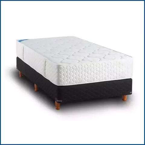 Sommier y Colchón Simetric 90x190x59 RESORTES - comprar online