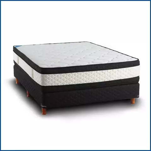 Sommier y Colchón Simetric PILLOW 140x190x63 RESORTES - comprar online