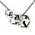 Colgante Hexaedro Plata - tienda online