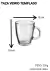 Taza de Vidrio Templado Chanchita - comprar online