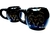 Taza Burbuja 12 Signos Negra con Dorado - comprar online