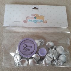 Kit Forra Botão 15mm com 18