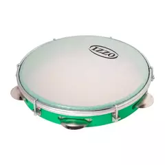 PANDEIRO 10" ABS VERDE COM PELE LEITOSA IZZO - comprar online