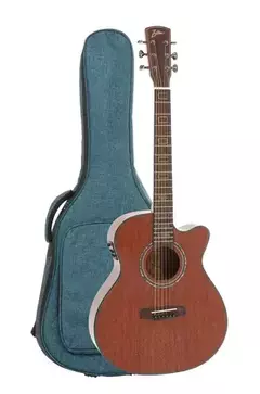 VIOLÃO ZELLMER ELETROACÚSTICO CUTAWAY MAHOGANY PILGRIM COM BAG LUXO na internet