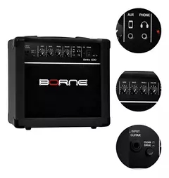 CUBO DE GUITARRA BORNE STRIKE G30 PRETO - Loja Berimbau