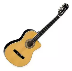 VIOLAO NYLON FLAT SLIM NATURAL ELETROACUSTICO CARTAGENA NTABS