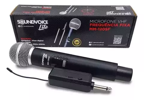 MICROFONE S/ FIO VHF Soundvoice LiITE MM120SF - comprar online