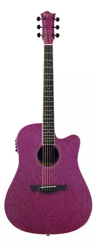 VIOLÃO ELETROACÚSTICO TAGIMA SAFIR DPSK DEEP PURPLE SPARKLE