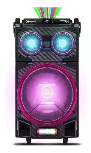 MINI SYSTEM COM BLUETHOOTH E BATERIA NOVIK NEO TITAN COR PRETO