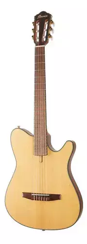 VIOLÃO ELETROACÚSTICO IBANEZ FRH10N-NTF FLAT NYLON TAMPO SÓLIDO na internet