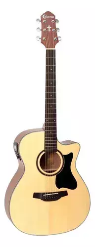 VIOLÃO ELETROACUSTICO CRAFTER MOGNO MEDIO JUMBO HT-100CE