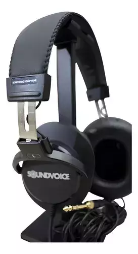 FONE DE OUVIDO PROFISSIONAL COM FIO SOUNDVOICE SV-050 PRETO