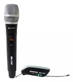 MICROFONE SEM FIO\TRANSMISSOR SOUNDVOICE MM-113 SF na internet