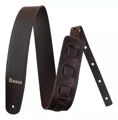 ALÇA CORREIA DE COURO MARROM COMO LOGO BERIMBAU PARA INSTRUMENTO DE CORDA BASSO CLA PER 13 - comprar online