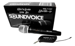 MICROFONE SEM FIO\TRANSMISSOR SOUNDVOICE MM-113 SF - comprar online