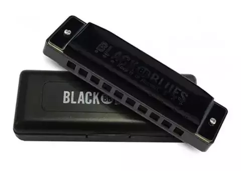 GAITA DE BOCA HARMÔNICA HERING 6020 MI BLACK BLUES