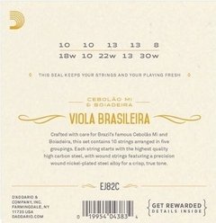 ENCORDOAMENTO VIOLA BRASILEIRA MI D' ADDARIO EJ82C - comprar online