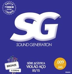 ENCORDOAMENTO VIOLÃO AÇO .009-.045 SG CORDA MI EXTRA 6684