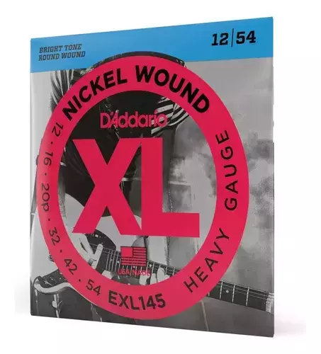 ENCORDOAMENTO GUITARRA .012-.054 D'ADDARIO EXL145 HEAVY