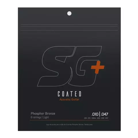 ENCORDOAMENTO PARA VIOLÃO AÇO .010-.047 FÓSFORO BRONZE REVESTIDO SG+ 6685C - comprar online