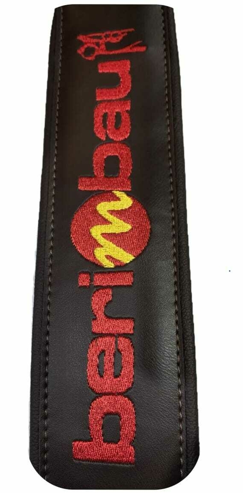 ALÇA CORREIA DE COURO MARROM COMO LOGO BERIMBAU PARA INSTRUMENTO DE CORDA BASSO CLA PER 13 - comprar online