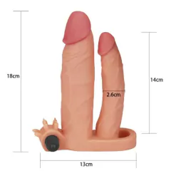 Capa Peniana Anel Testicular E Pênis Companheiro Ext. 2,5cm CA054 - Bege na internet