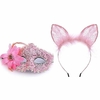 Kit Rabo Raposa Tiara Grampos Seios Mordaça Mascara 7343 - Hotspace