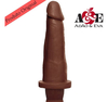 Pênis Real Dildo Uso Anal Vaginal Com Vibrador 16x4cm A16 - Hotspace