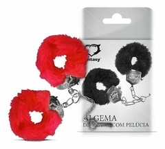 Algema Sado Bondage Metal Reforçado Com Capa Pelúcia E Chave - loja online