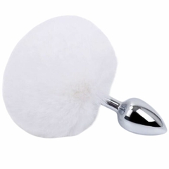 Plug Anal Em Metal Médio Com Rabo Pompom Coelho Rabbit 7061 na internet