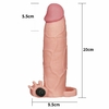 Capa Peniana Extensora 14,5cm Penetrável Vibrador Anel Escroto 1235 - comprar online