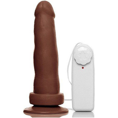 Pênis Real Dildo Curto Com Vibrador E Ventosa 14,5x4cm A33 B na internet