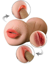 Masturbador Estimulador Masculina Realística Boca E Vagina - Hotspace