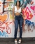 Calça Jeans Skinny com Elastano - Cintura Intermediária e Lavagem Escura