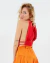 Blusa Cropped Vermelha Gola Alta – Decote Lateral e Amarração nas Costas na internet