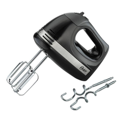 Batidora Manual Oster FPSTHM2600-354 -Negra - 5 Velocidades. - con amasadores- 250W