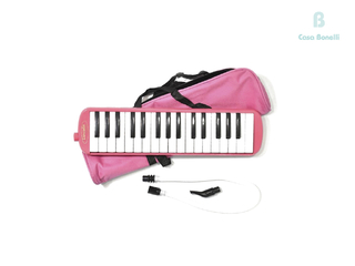 ME-32S-PK Lincoln Melódica de 32 Notas con Accesorios color Rosa