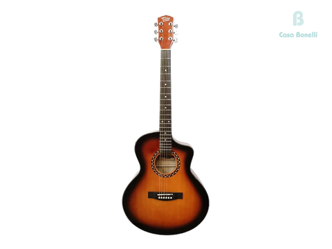 QAG-41JFT SB QTE Guitarra Electro Acústica con Corte Color Esfumada