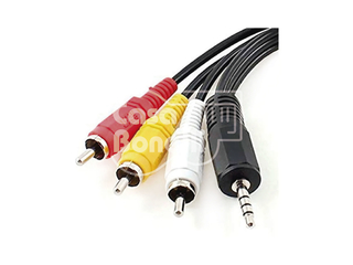 C-58 Arwen Cable 4 Mts Mini Plug 4 Polos & 3 RCA