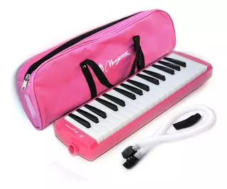 Melodica Piano Magma 32 Notas Color Rosa Con Funda M3204