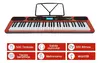 Teclado Sunset Sk188 61 Teclas Usb Midi Color Rojo