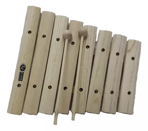 Xilofón 8 Notas De Madera Latin Custom Lcxi08 Marrón Claro