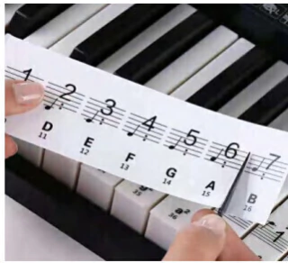 Calcos Con Notas KEYBNOTE Para Teclado PARQUER