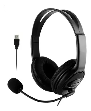 Auriculares Over-ear Jetion 108U Negro Con Micrófono y Cancelación de Ruido