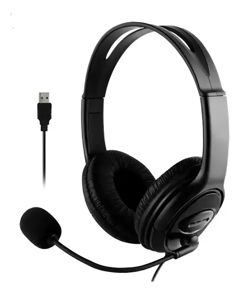 Auriculares Over-ear Jetion 108U Negro Con Micrófono y Cancelación de Ruido