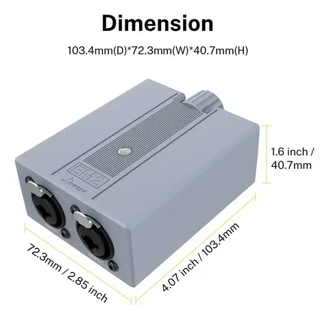 Donner Em2: Amplificador De Auriculares 5v-1a Para Monitor