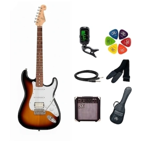 Pack de Guitarra Eléctrica SE1HSS-SK-3TS